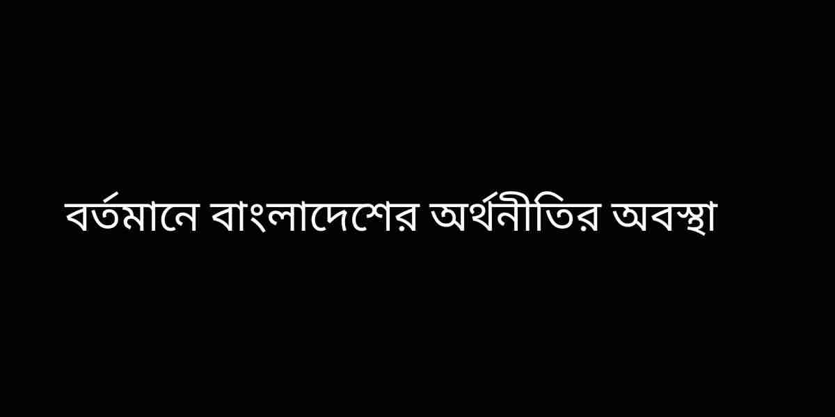 বাংলাদেশের অর্থনীতির  অবস্থা