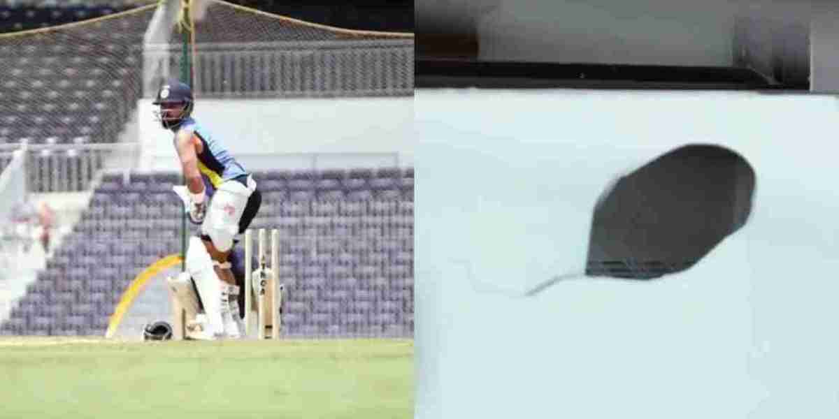 The wall of the stadium was broken by Virat's six