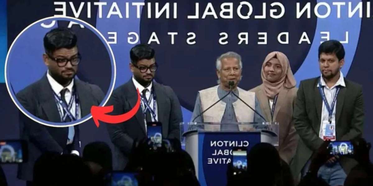 Dr. CGI event. A mysterious person on the stage called Yunus, which Mahfuz said