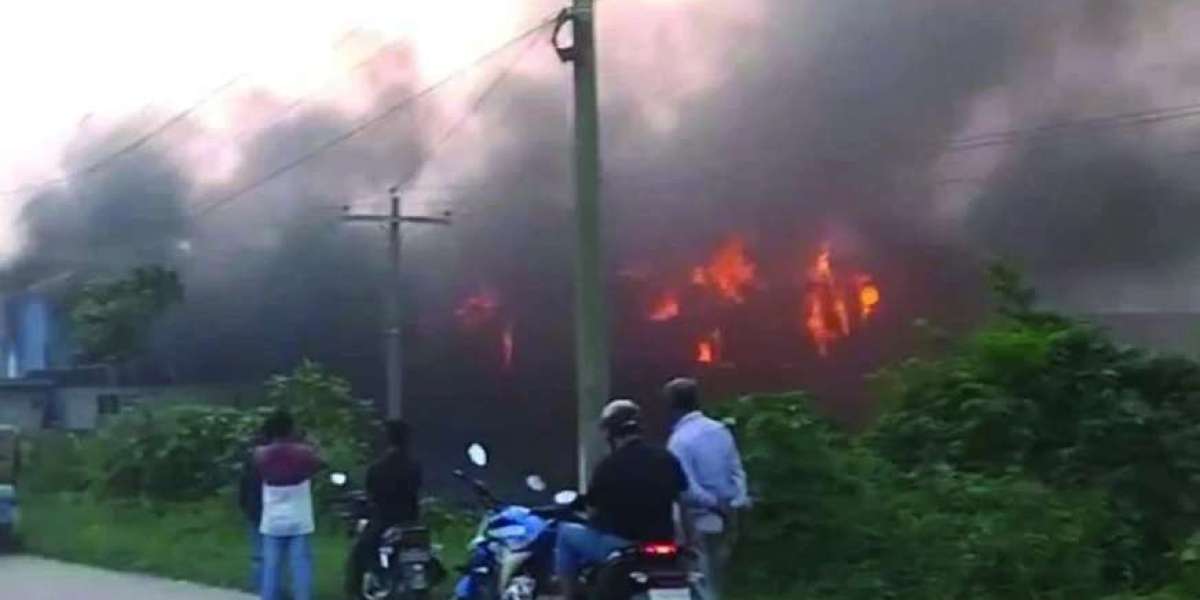 A terrible fire broke out in the match factory in Keraniganj