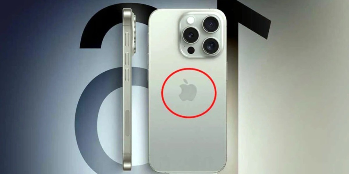 The iPhone logo is a hidden button that can perform actions