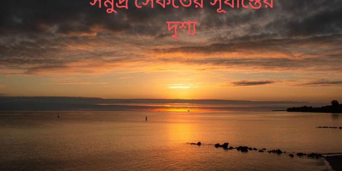 সমুদ্র সৈকতের সূর্যাস্তের দৃশ্য