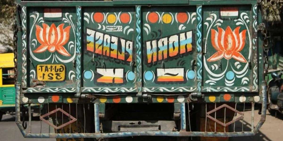 Why is it written 'Horn OK Please' on the back of the truck?