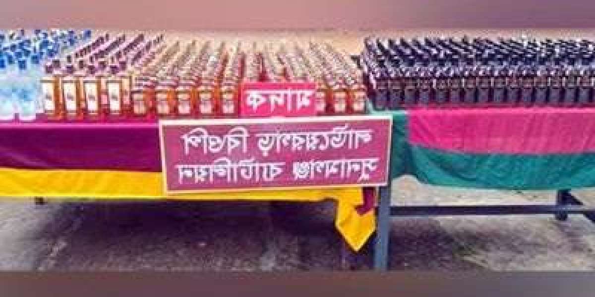 414 bottles of foreign liquor seized on the bank of Jadukata river in Tahirpur