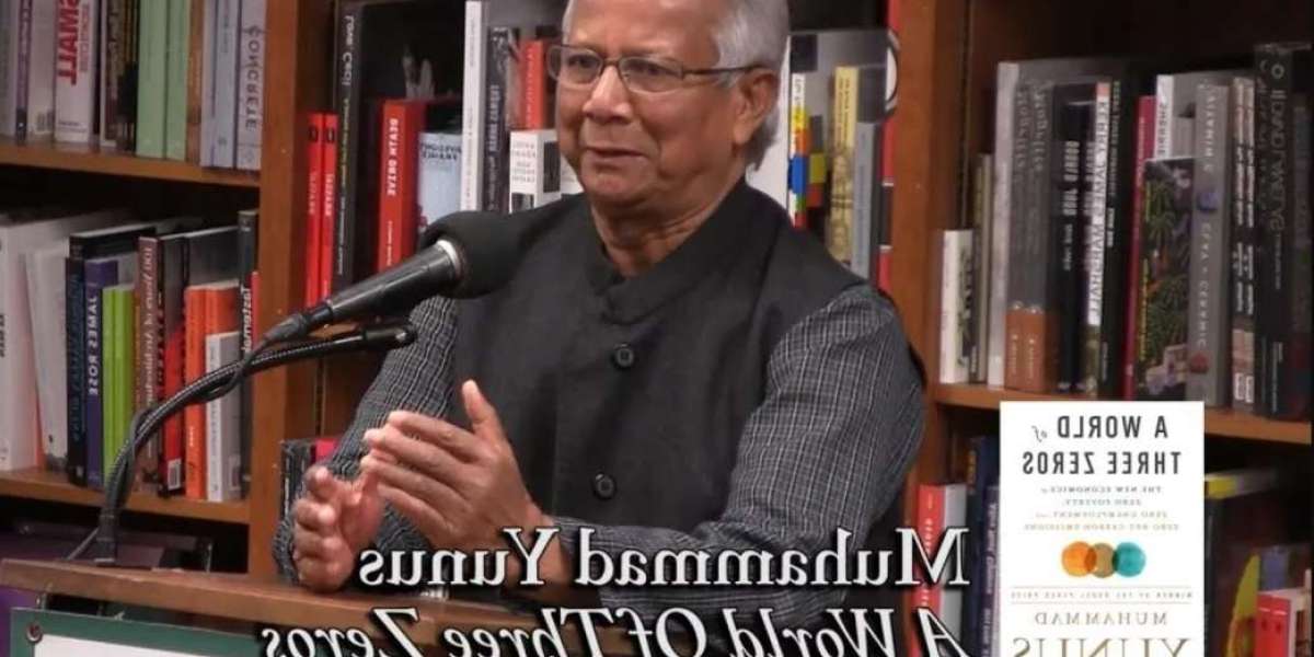 Why is the book "A World of Three Zeros" special by Muhammad Yunus?