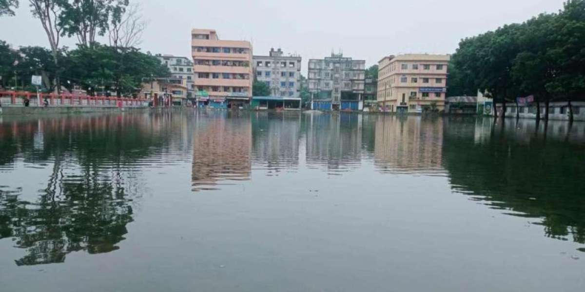 Due to the lack of water drainage system in Bhuyapur, there is extreme suffering