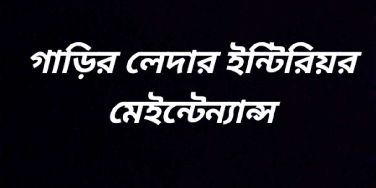 গাড়ির লেদার ইন্টিরিয়র মেইন্টেন্যান্স