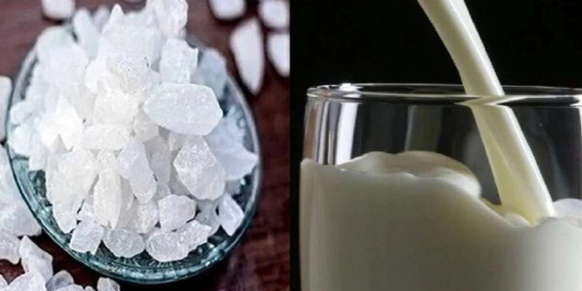 A glass of milk mixed with sweets can bring back energy