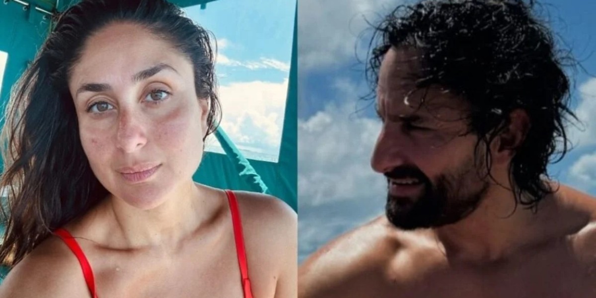 Unpublished pictures of Kareena on her trip to Maldives without some makeup