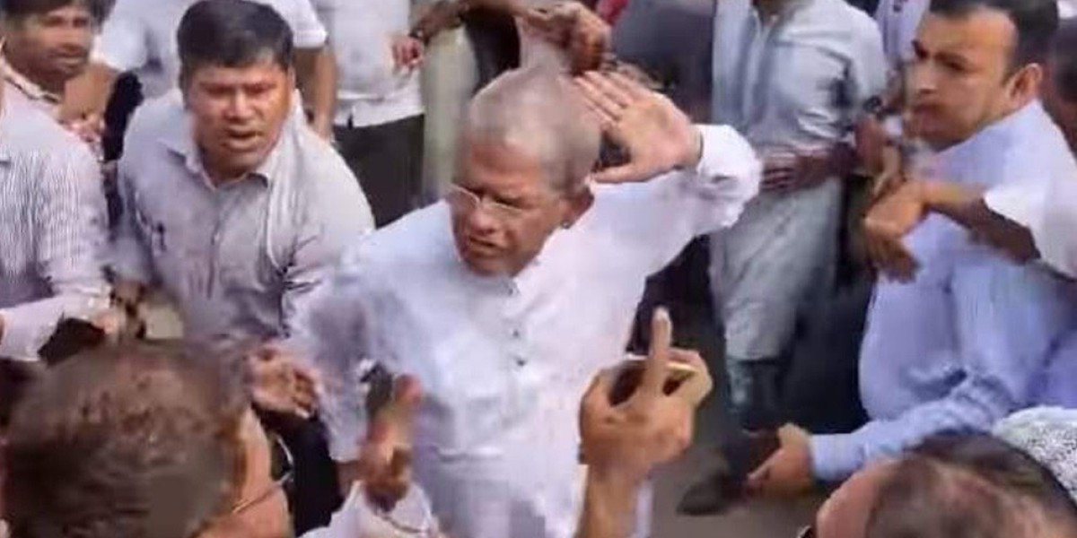 Mirza Fakhrul's slap on the party worker after losing his temper went viral instantly