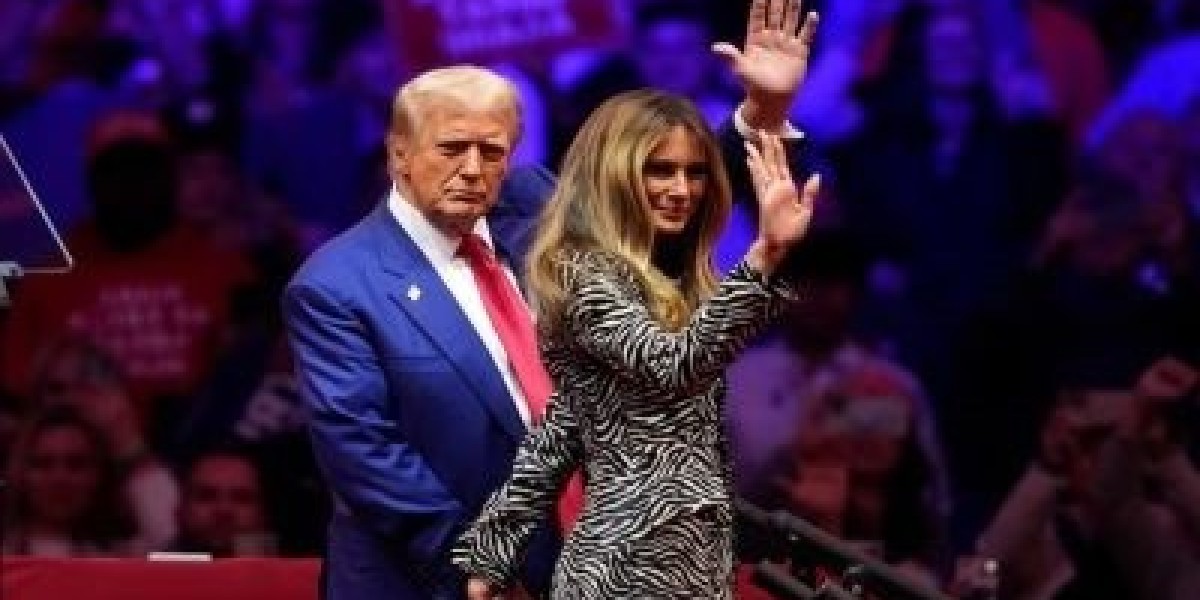 How many years younger than Trump's wife Melania?